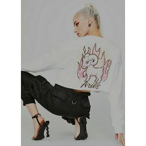 Aries Rep your roots airbrush sweatshirt
